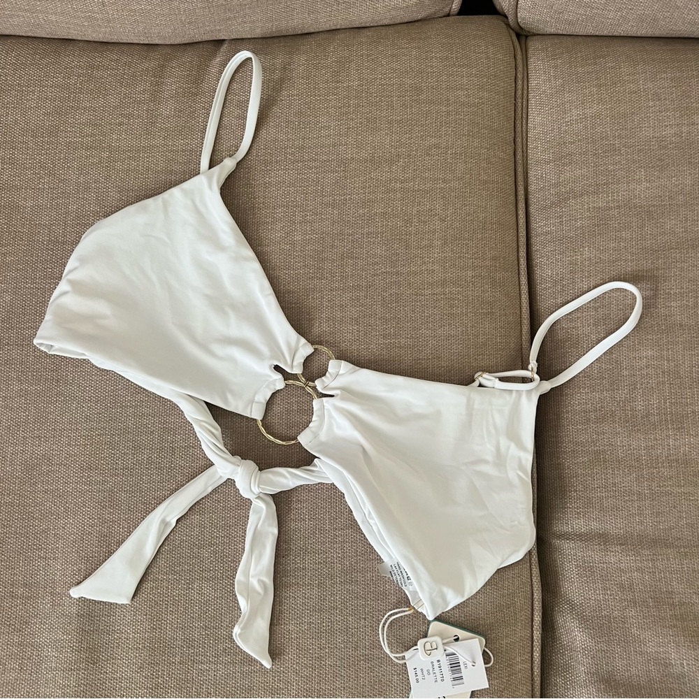 Brand New white Bikini Top